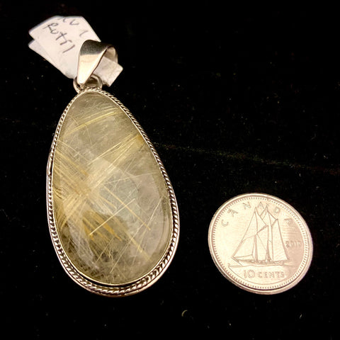 Rutilated Quartz Pendant