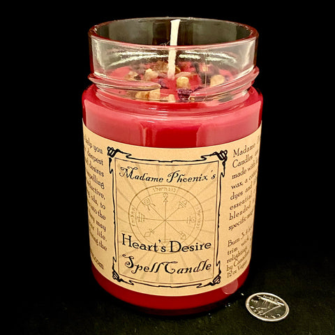 Heart's Desire Spell Candle by Madame Phoenix