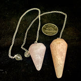 Rose Quartz Pendulum (Multiple Options)