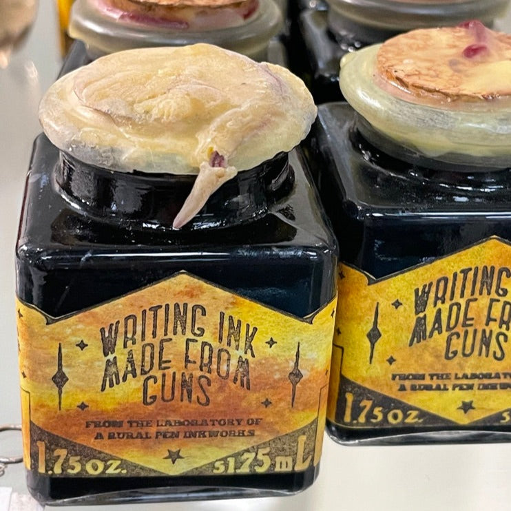 Writing ink made from guns