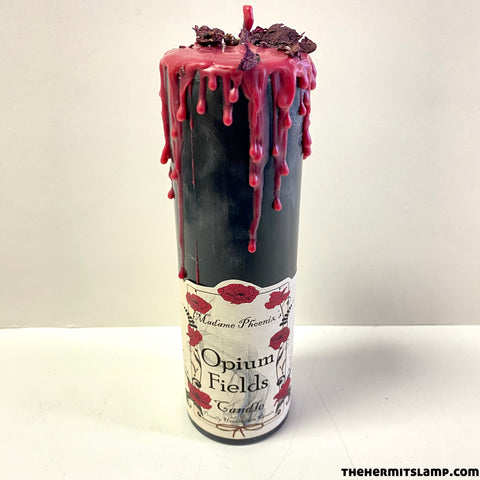 Opium Fields Pillar Candle by Madame Phoenix