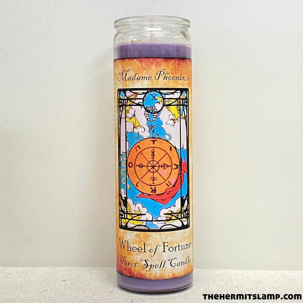 7 Day Candle - The Wheel of Fortune Tarot Candle by Madame Phoenix