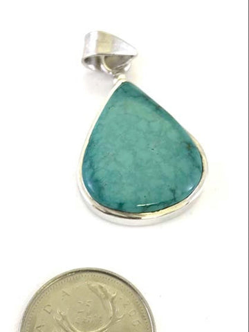 Turquoise Howlite Pendant