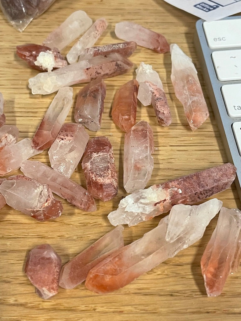 Brazilian Red Phantom Quartz Points (Multiple Options)