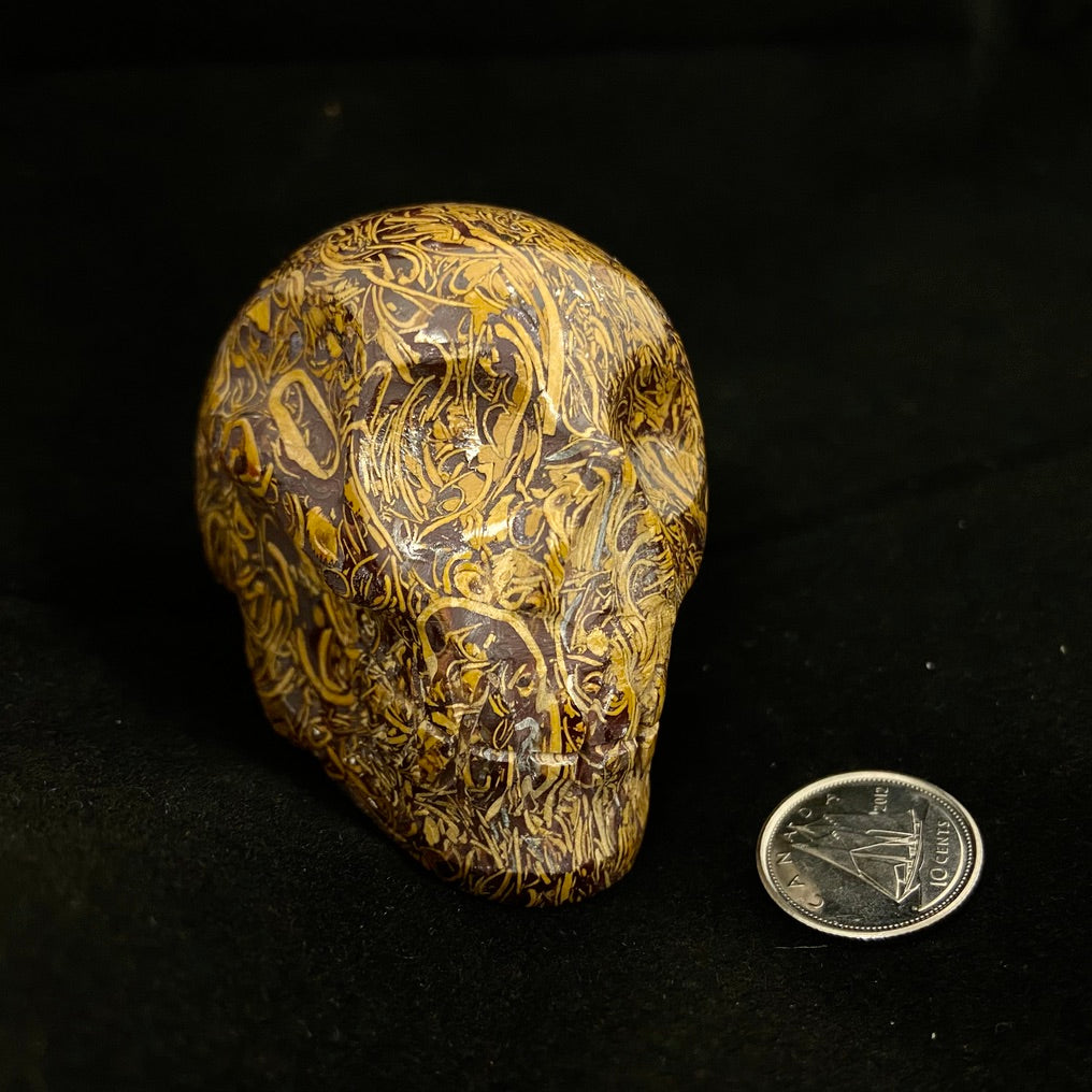 Script Stone Skull