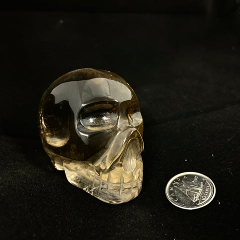 Smoky Citrine Skull