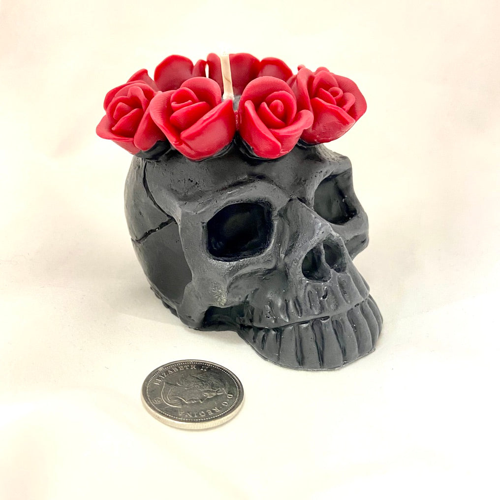 Queen of The Dead Skull Candle by Madame Phoenix