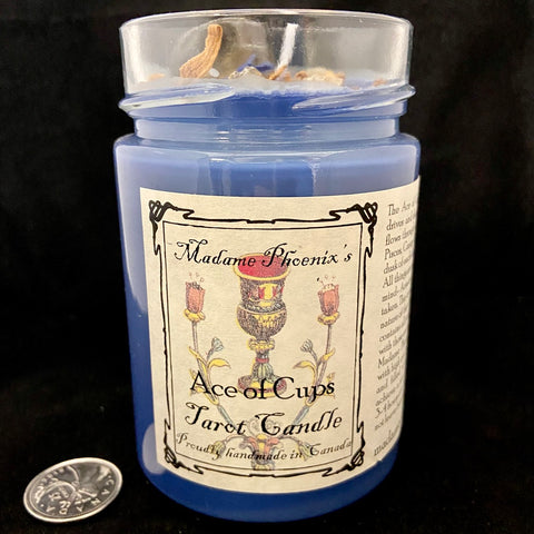 Ace of Cups Tarot Candle by Madame Phoenix