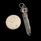 Clear Quartz Point Pendant in Silver Setting (Multiple Options)