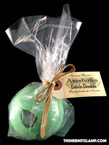 Green Aventurine Crystal Bath Bomb by Madame Phoenix