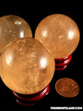 Yellow Calcite Sphere (Multiple Options)