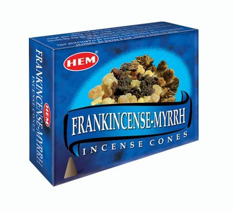 HEM Frankincense and Myrrh Incense Cones