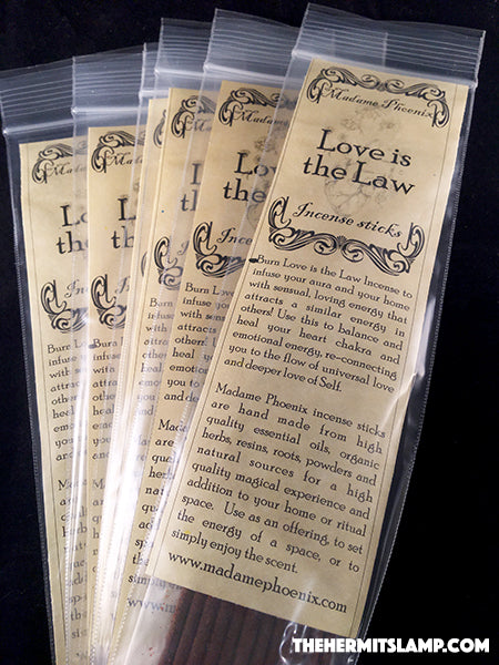 Love is the Law Incense Sticks by Madame Phoenix