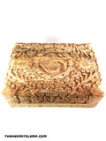 Wood Carved Trinket Box