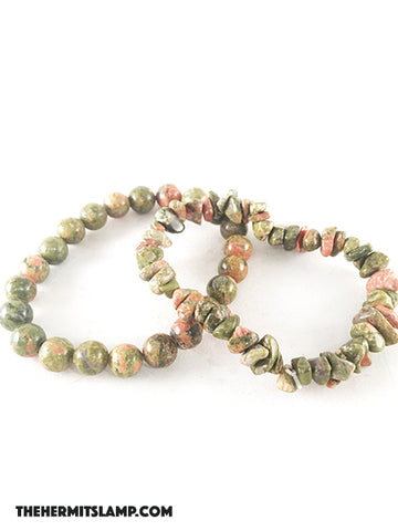 Unakite Bracelet (Multiple Options)