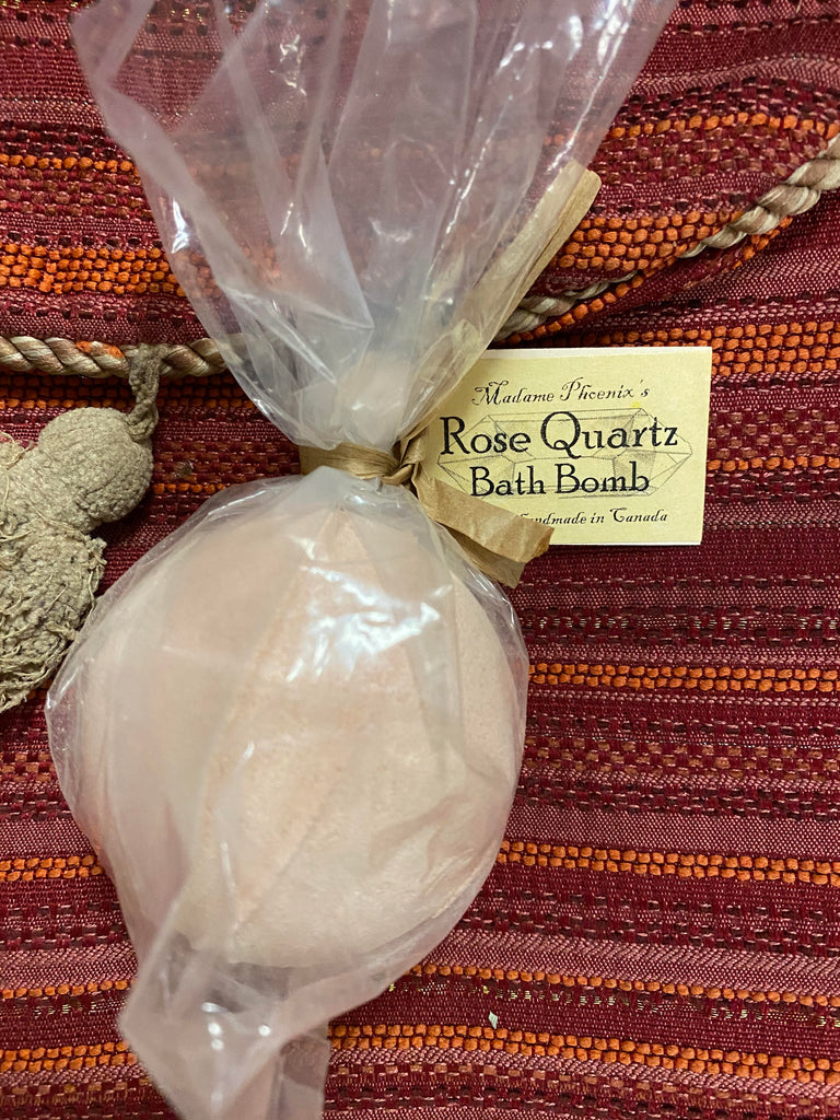 Rose Quartz Crystal Bath Bomb by Madame Phoenix