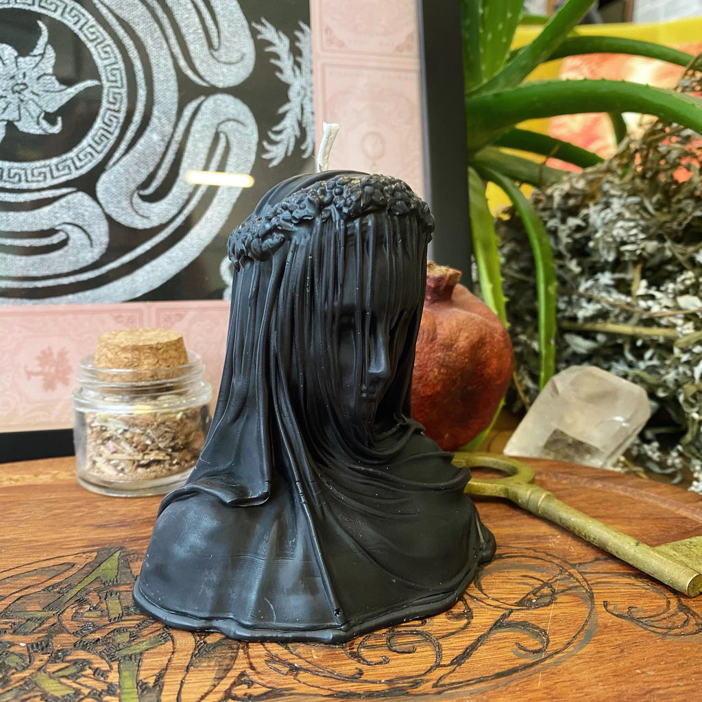 Veiled Goddess Altar Candles by Madame Phoenix (Multiple Options)