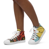 Sun Moon Women’s high top canvas shoes