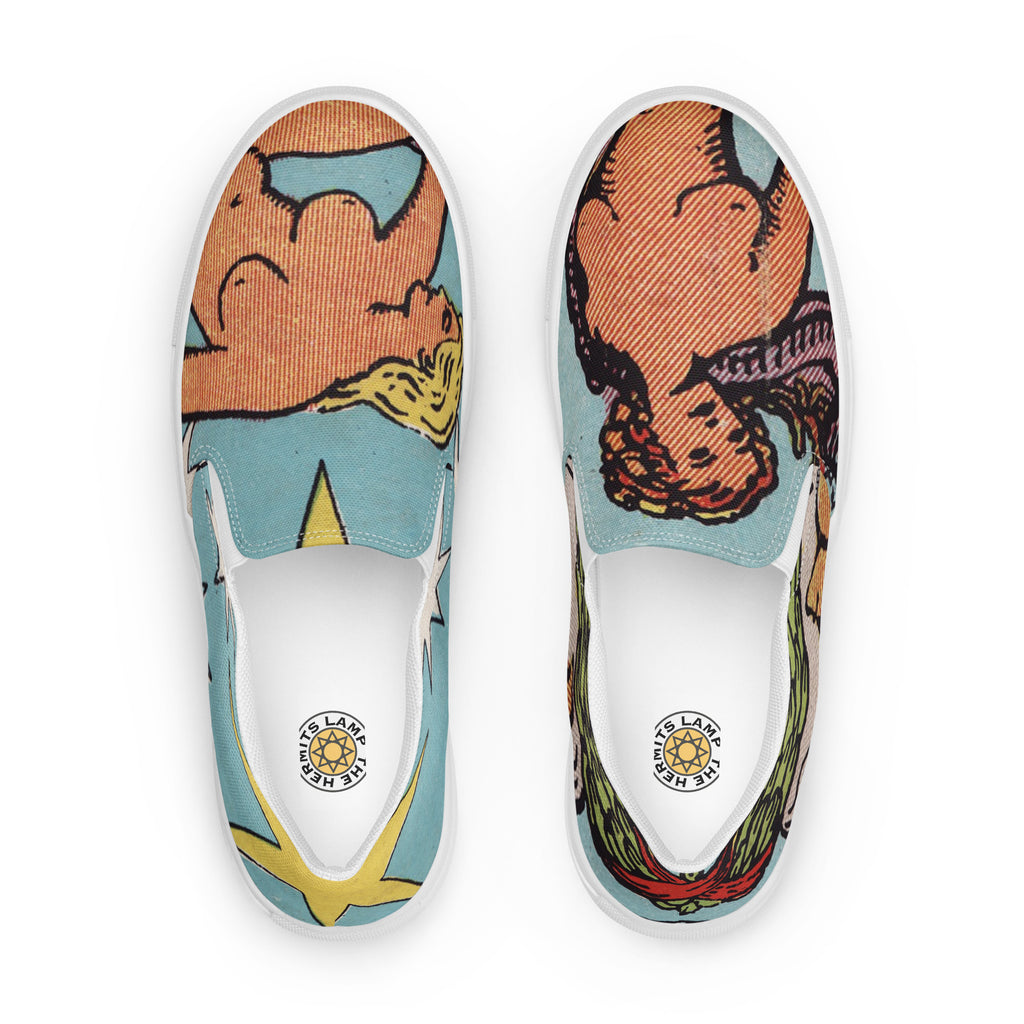 The Star and The World Tarot Shoes Women’s slip-on canvas shoes